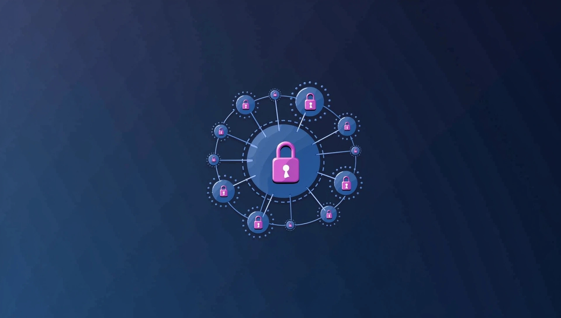 Sfondo astratto di sicurezza dei dati con lucchetto stilizzato